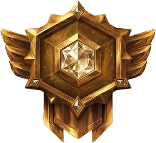 Gold rank badge