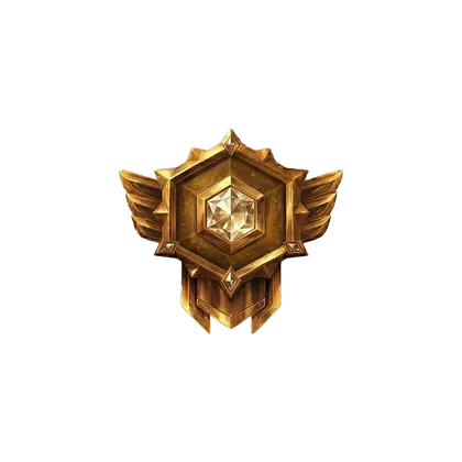 Gold rank badge